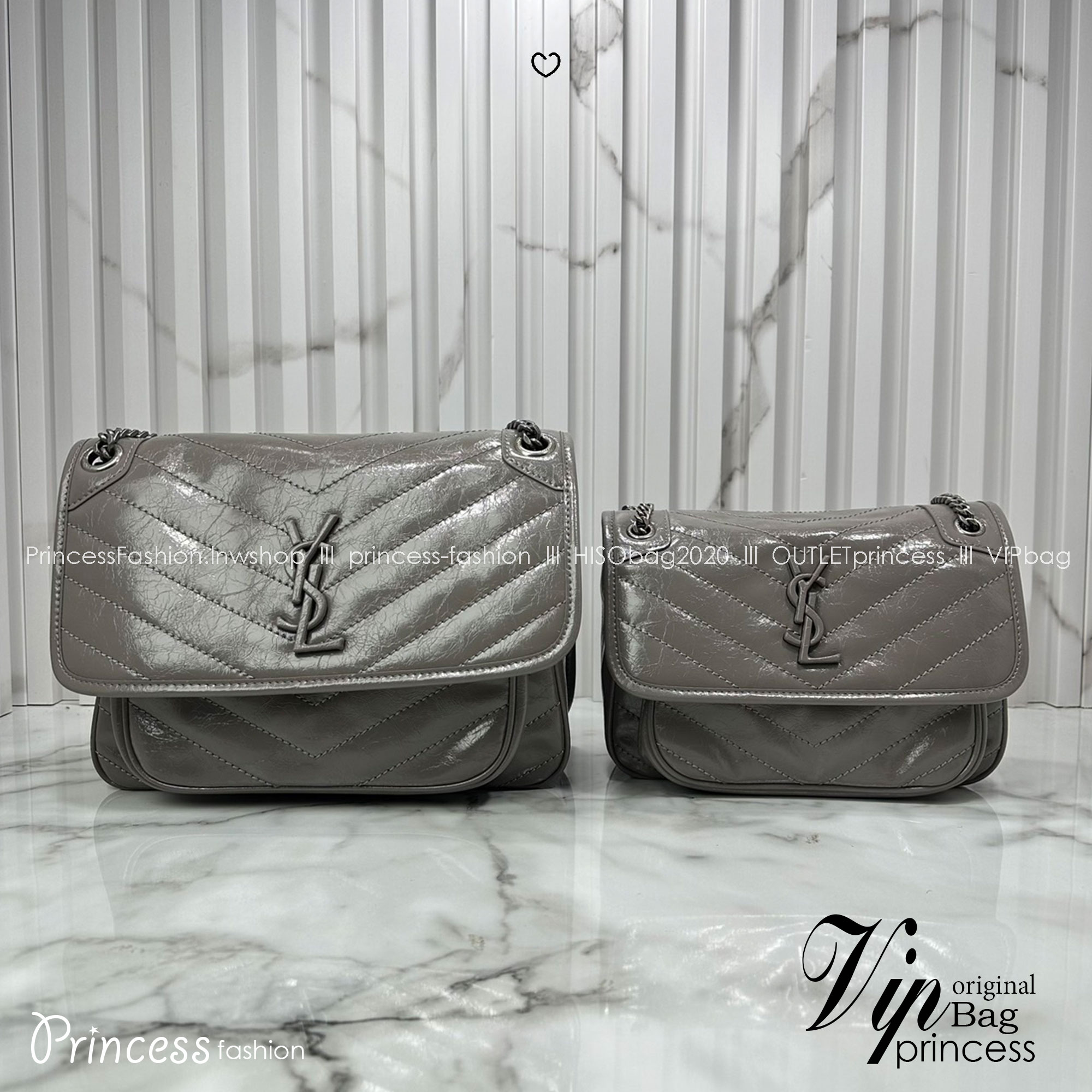 Small YSL Niki shoulder bag 9" กระเป๋าสะพายทรงคลาสสิค รุ่นยอดนิยมของแบรนด์ที่ใครๆก็ต้องมีใช้ ดีไซน์เรียบหรู 🧡เกรดออริ ใช้งานต่างประเทศได้