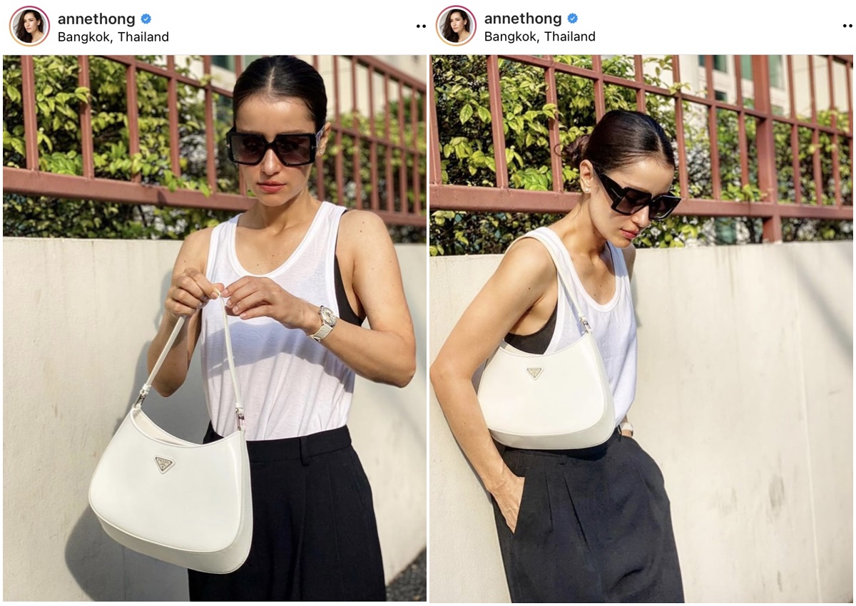 Prada Cleo brushed leather shoulder bag กระเป๋าทรงสวยยอดฮิต กับแบรนด์ PRADA งานพรีเมียมกิ้ฟท์จากแบรนด์ ทรงสะพายไหล่สวยหรูอยู่ทรง PRADA CLEO หนังเรียบดำเงาหรูสุดคลาสสิต เปิดปิดด้วยกระดุมอะไหล่เงินทั้งใบ ด้านในใส่กระเป๋าสตางค์ยาว มือถือ ของจุกจิกได้เยอะ มีป