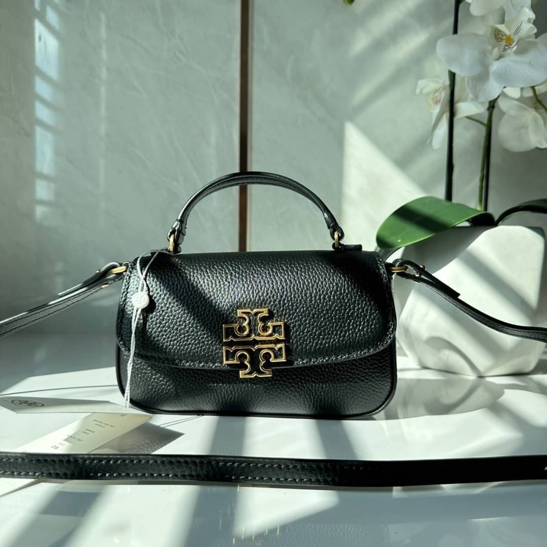 Tory Burch Britten Mini Top Handle Crossbody Bag กระเป๋าสะพายใบเล็กดีไซน์เรียบหรู เกรดออริ สลับแท้ 1:1 ใช้งานต่างประเทศได้