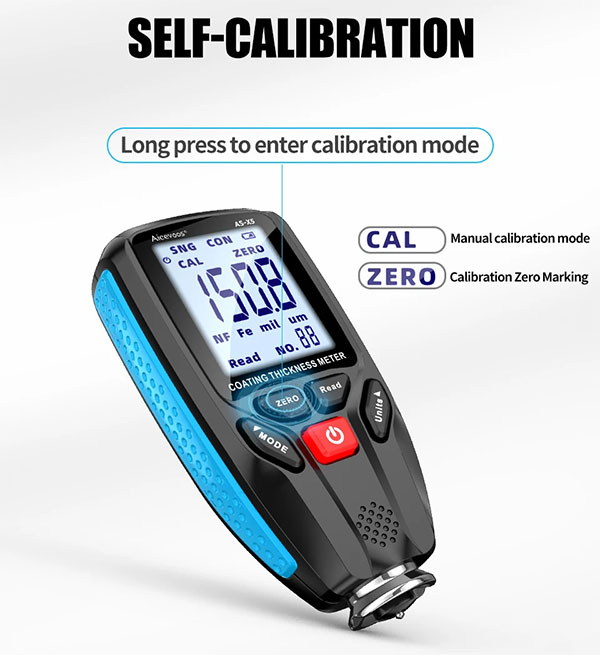 เครื่องวัดความหนาสี (Paint Coating Thickness Meter) ช่วงค่าการวัด 0~1300 um รุ่น X5