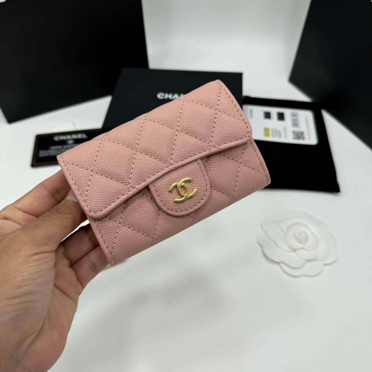 พร้อมส่ง 7 สี CHANEL WALLET กระเป๋าสตางค์รุ่นยอดนิยมใบสั้น เกรดออริ 1:1 ใช้งานต่างประเทศได้ ภาพถ่ายจากงานขายจริง