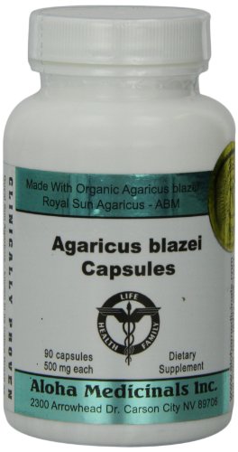 (Pre-order) Aloha Medicinals Inc. Pure Agaricus Blazei 90 capsules 500 mg