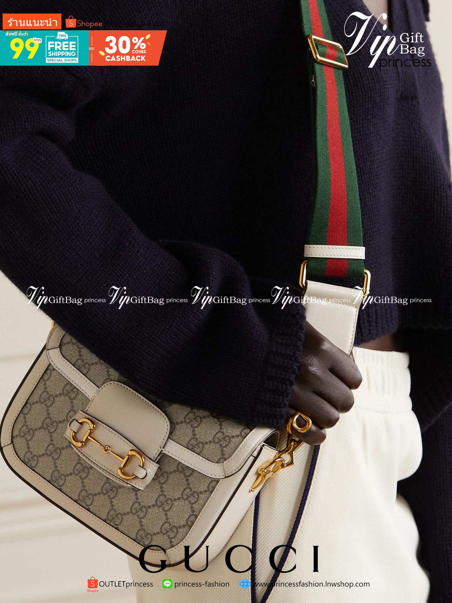 VIP GIFT 】หนังแท้ GUCCI Horsebit 1955 mini bag GG Supreme canvas ที่สุดของรุ่นที่ฮอตหนักมาก คอลเลคชั่นที่ยอดขายดีตั้งแต่วันแรกที่ลง shop ด้วยรูปทรงที่กะทัดรัด ตอบโจทย์ได้ทุกลุค ทุกไลฟ์สไตล์ ใช้งานได้ง่ายคล่องตัว เรียกได้ว่าใครไม่มีได้ยังไง สวยขนาดนี้!!