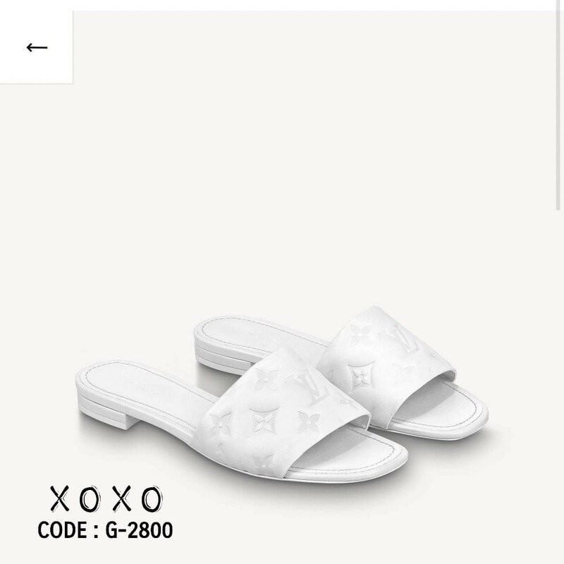 Louis Vuitton งานสวม งานปั๊มลึก โลโก้แบรนด์ มีส้นเล็กน้อยกำลังใส่สบาย งานชนช้อป ตอยนี้เลยคะ วัสดุหนังนุ่ม