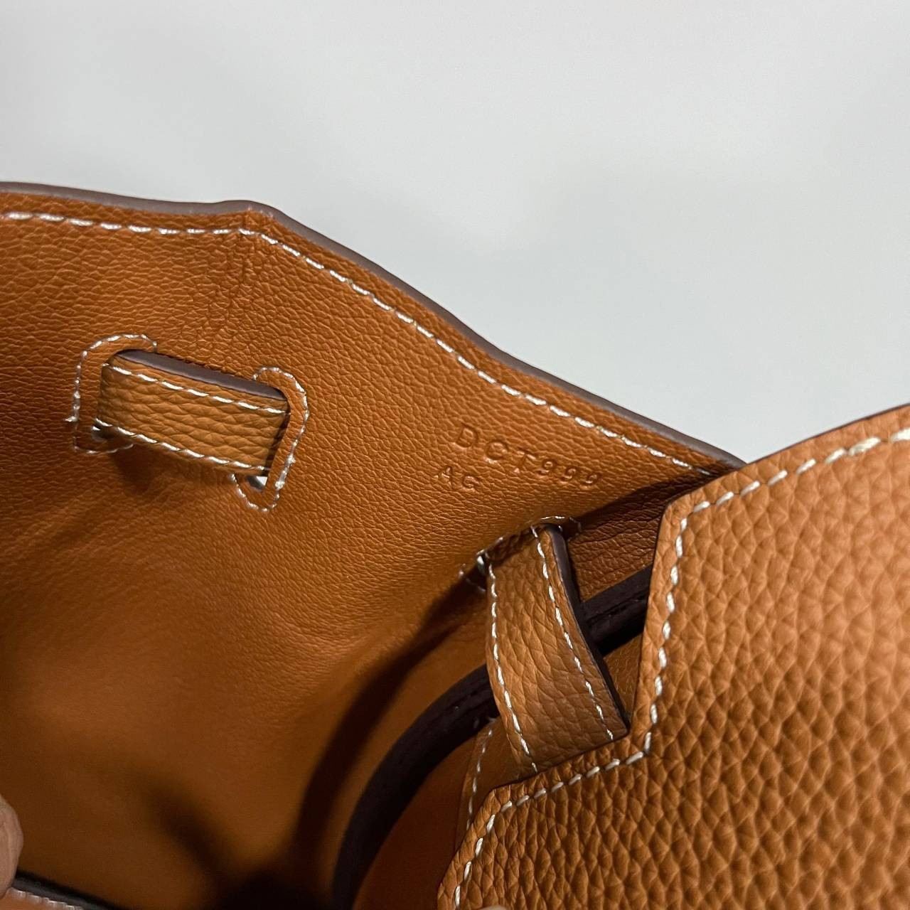 หนังแท้ Hermes BIRKIN 25CM epsom in MAUVSSYLESTE COLOR FULL HANDMADE GOLD HARDWARE เกรดออริจินอล ภาพสินค้าถ่ายจากงานขายจริง