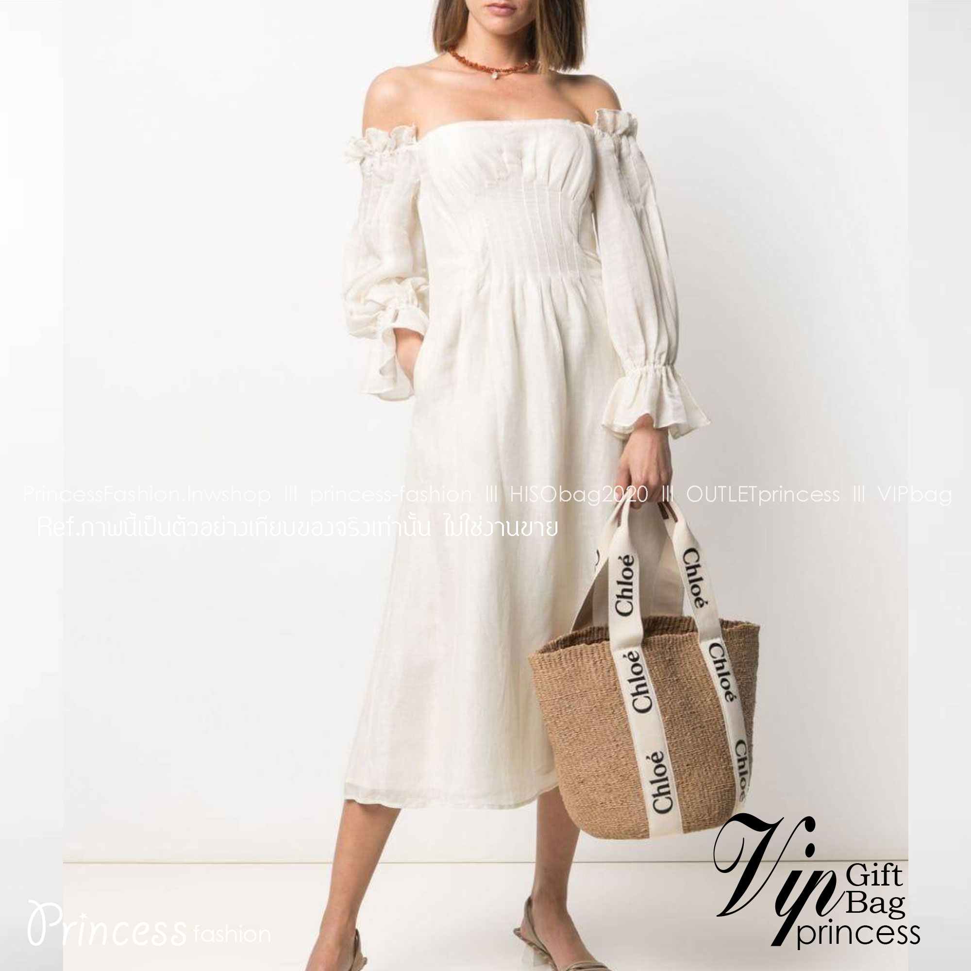 CHLOE LARGE WOODY BASKET กระเป๋าสะพายสานทรงตะกร้า ยอดฮิตติดลมของแบรนด์ ด้วยวัสดุสังเคราห์จากธรรมชาติ สานทอเต็มใบออกมาเป็นลวดลายสวยงาม