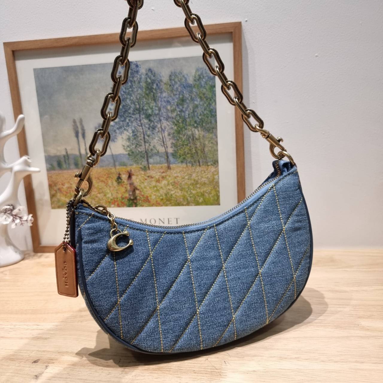 พร้อมส่ง 4 สี COACH CP148 MIRA SHOULDER BAG WITH PILLOW QUILTING กระเป๋าสะพายดีไซน์สวย 🧡 เกรดท็อปออริจินอล 1:1 สลับแท้ เกรดดีสุด ใช้งานต่างประเทศได้