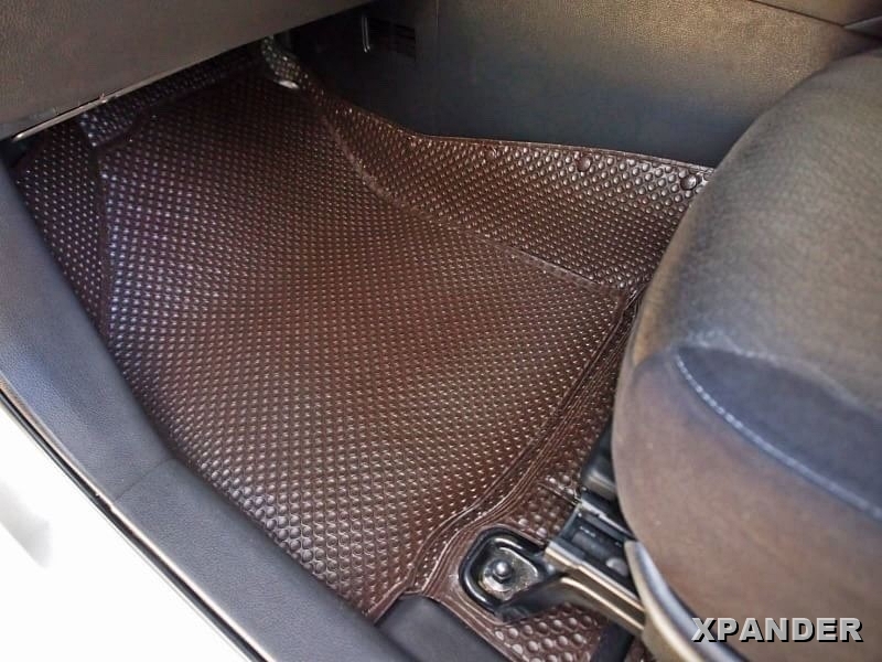 กระดุมเม็ดเล็กรีดขอบ XPANDER สีน้ำตาลช็อคโกแลต เต็มคัน