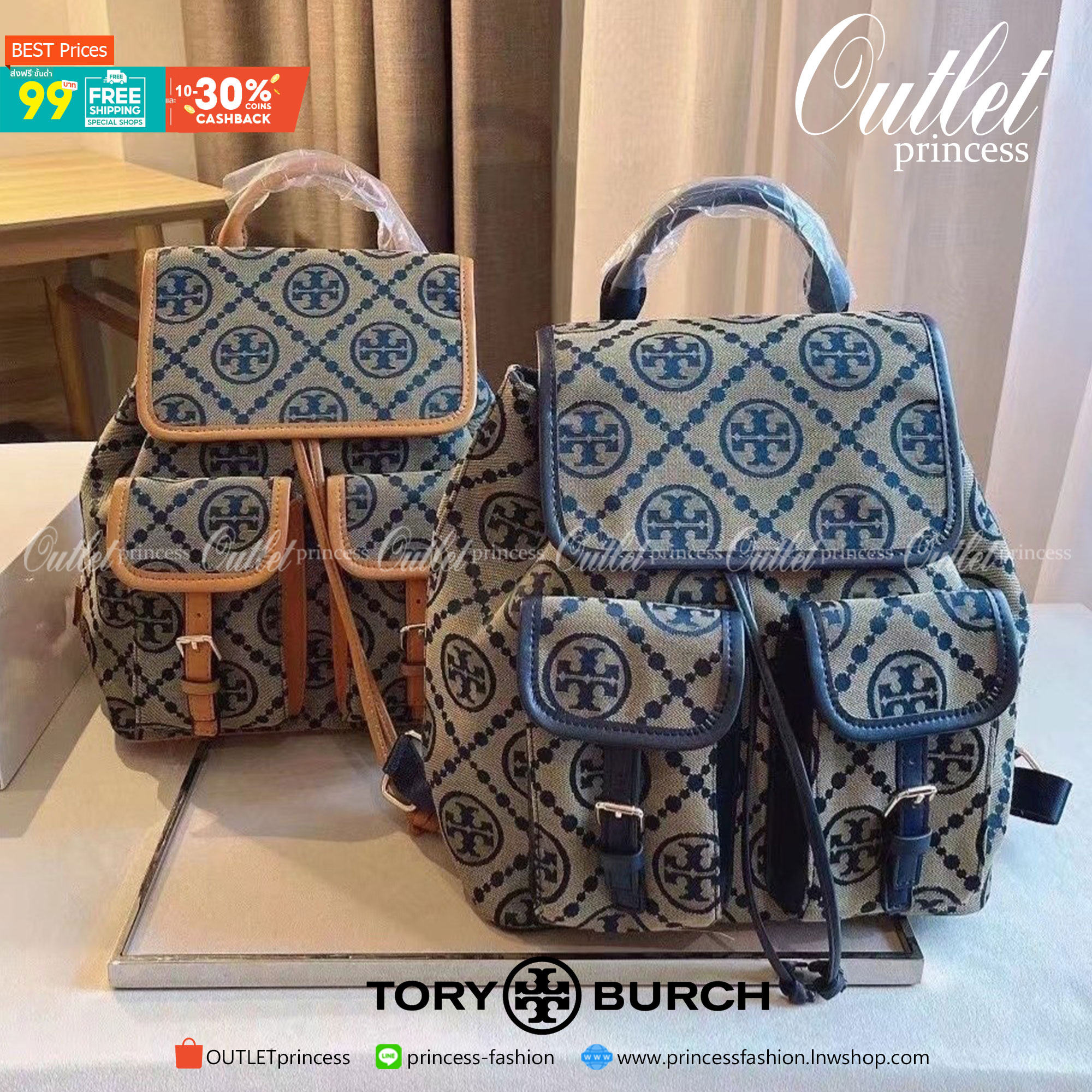 Tory Burch Backpack Re Stock! หมดแล้วหมดเลย จำนวนไม่มากค่ะ 🔥 กระเป๋าสะพายหลังแบบมีหูหิ้ว ขนาดกำลังสวย เป็นอีกรุ่นที่สวย น่าใช้มากๆค่ะ แถมเป็นรุ่นที่หายากมากแล้ว จะใช้ไปทำงานหรือวันท่องเที่ยวได้หมดนะคะ ใช้งานง่าย เหมาะแก่การพกพาทีเดียว ต้องมีสักใบ 