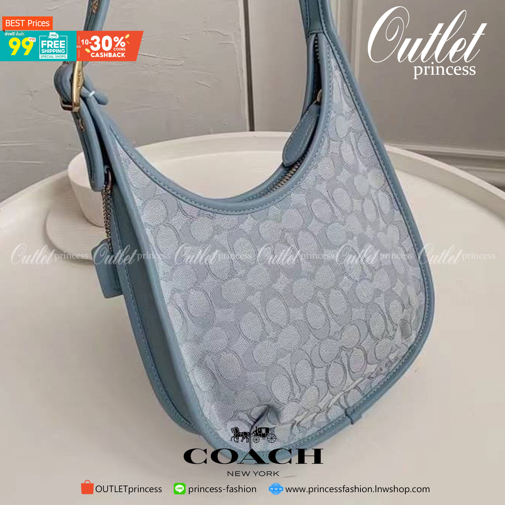 Coach ERGO SHOULDER BAG Glovetanned leather One credit card slot