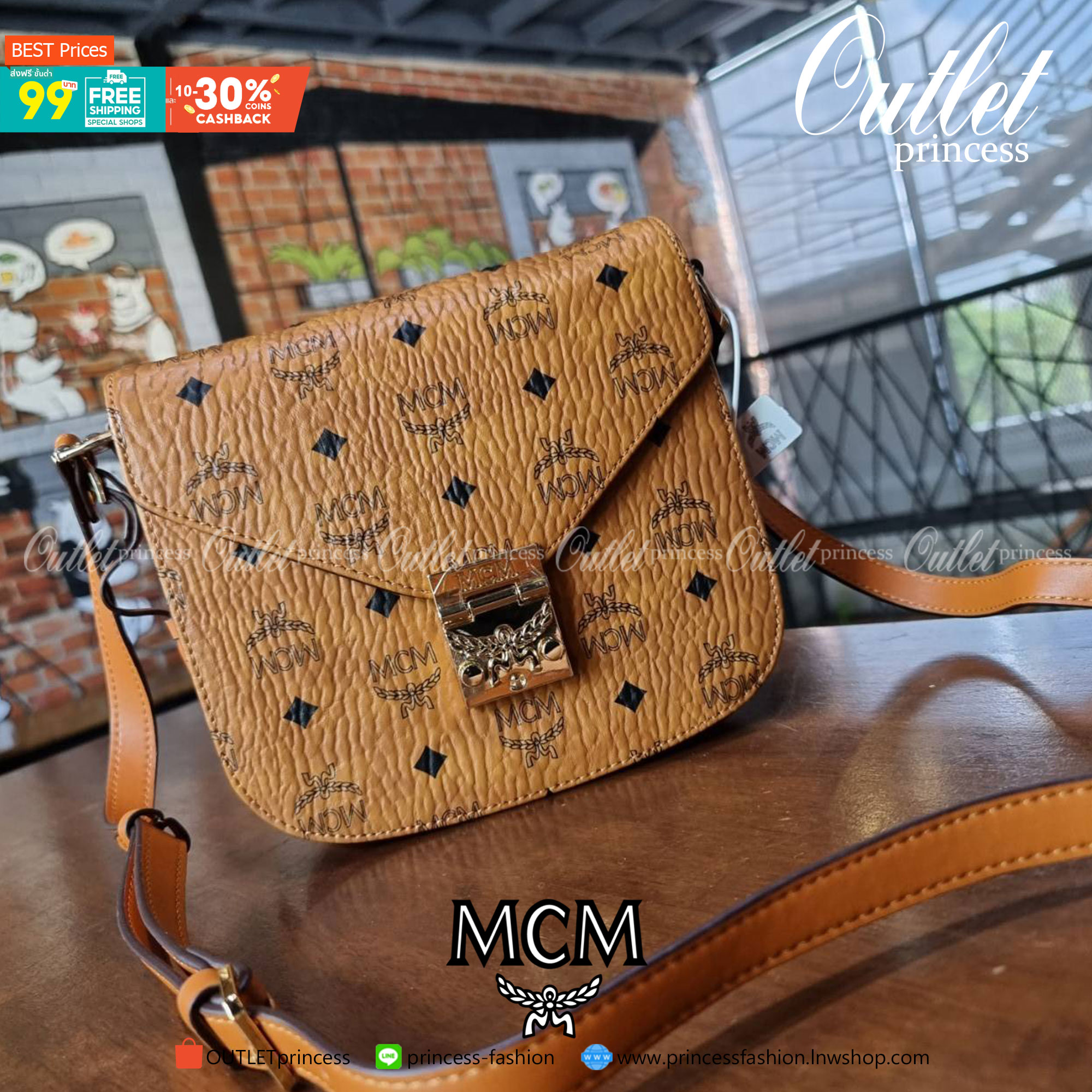 M.C.M PATRICIA SHOULDER BAG IN VISETOS กระเป๋าสะพายไหล่/ข้าง ดีไซน์ได้อย่างมีสไตล์ ดูมีสเน่ห์ด้วยทรงกระเป๋าที่โค้งบริเวณฐาน ให้ความรู้สึกนุ่มนวลมากขึ้น ใบนี้แมทช์ได้กับทุกลุค เท่ๆ casual หรูหรา หวานๆ ก็ทำให้โดดเด่นได้ด้วยไอเท็มนี้ วัสดุหนังแคนวาสคุณภาพดี 