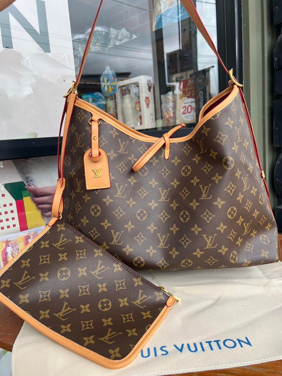 LV CarryAll MM handbag in Monogram / LV Tote Shopping Bag พร้อมส่ง กระเป๋าถือแคนวาสแต่งขอบหนังแคนวาสอย่างดี ผสานเสน่ห์สวยงามเข้ากับดีไซน์ที่รับกับสรีระให้คุณพกพาไปได้ทุกที่