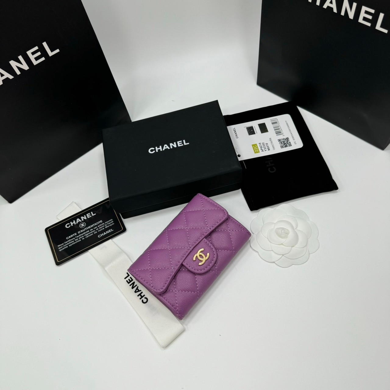 พร้อมส่ง 7 สี CHANEL WALLET กระเป๋าสตางค์รุ่นยอดนิยมใบสั้น เกรดออริ 1:1 ใช้งานต่างประเทศได้ ภาพถ่ายจากงานขายจริง