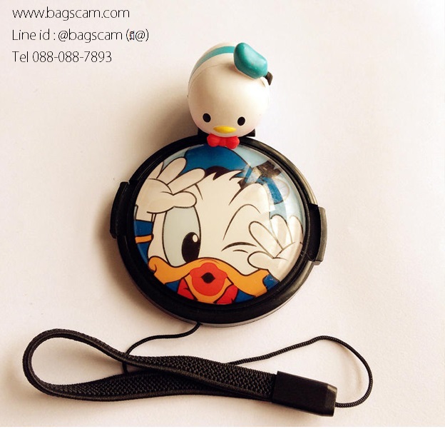 ฝาปิดเลนส์ ลายการ์ตูน ป้องกันฝาเลนส์หาย
