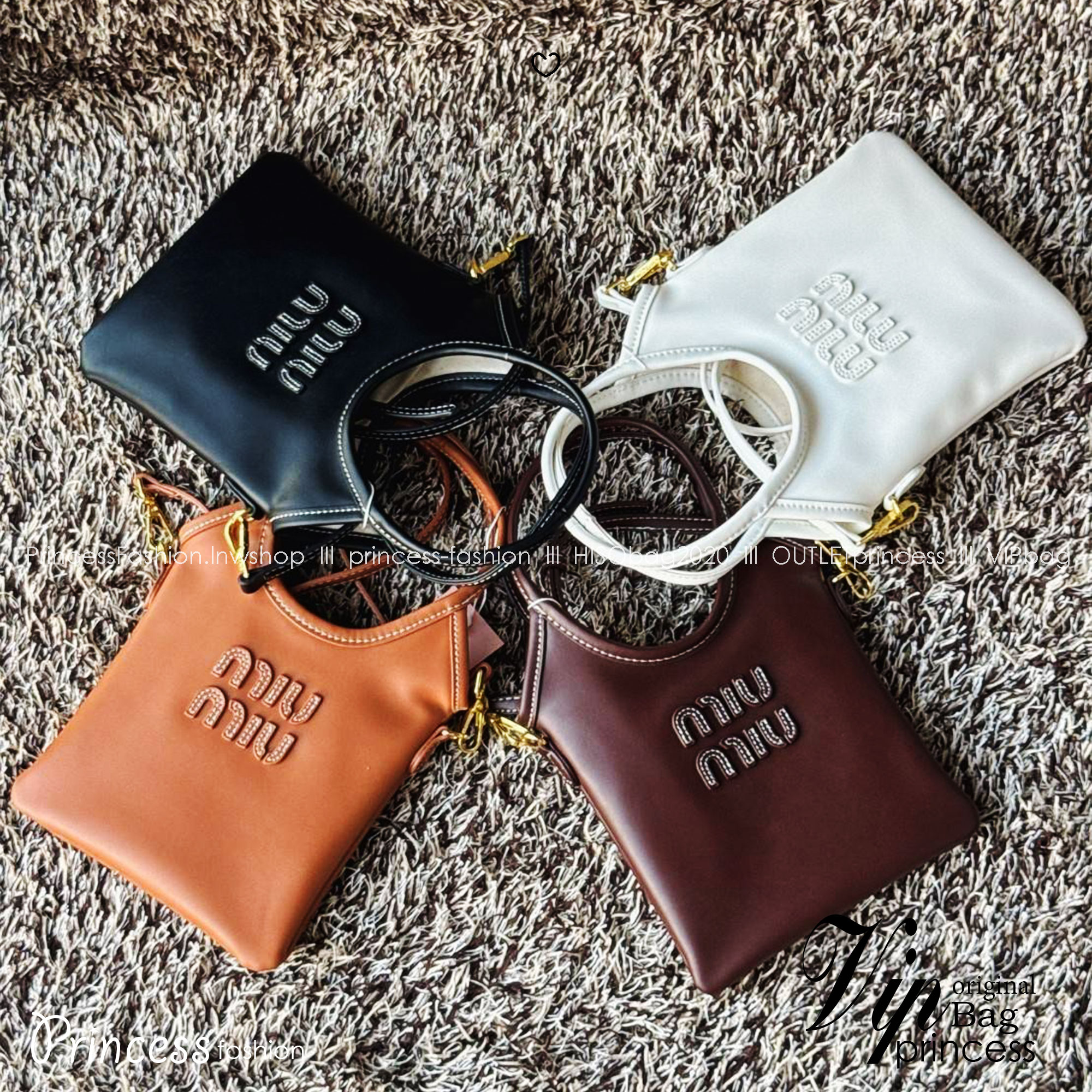 MIU MIU IVY leather handbag / Miu Miu ivy mini tote กระเป๋าสไตล์คลาสสิก มาในดีไซน์เรียบแต่โก้ ให้ลุคที่ดูเท่มั่นใจ สามารถถือและสะพายได้ จุดเด่น ที่โลโก้หนังตัวนูน ที่เสริมให้กระเป๋าดูแฟชั่นและทันสมัย