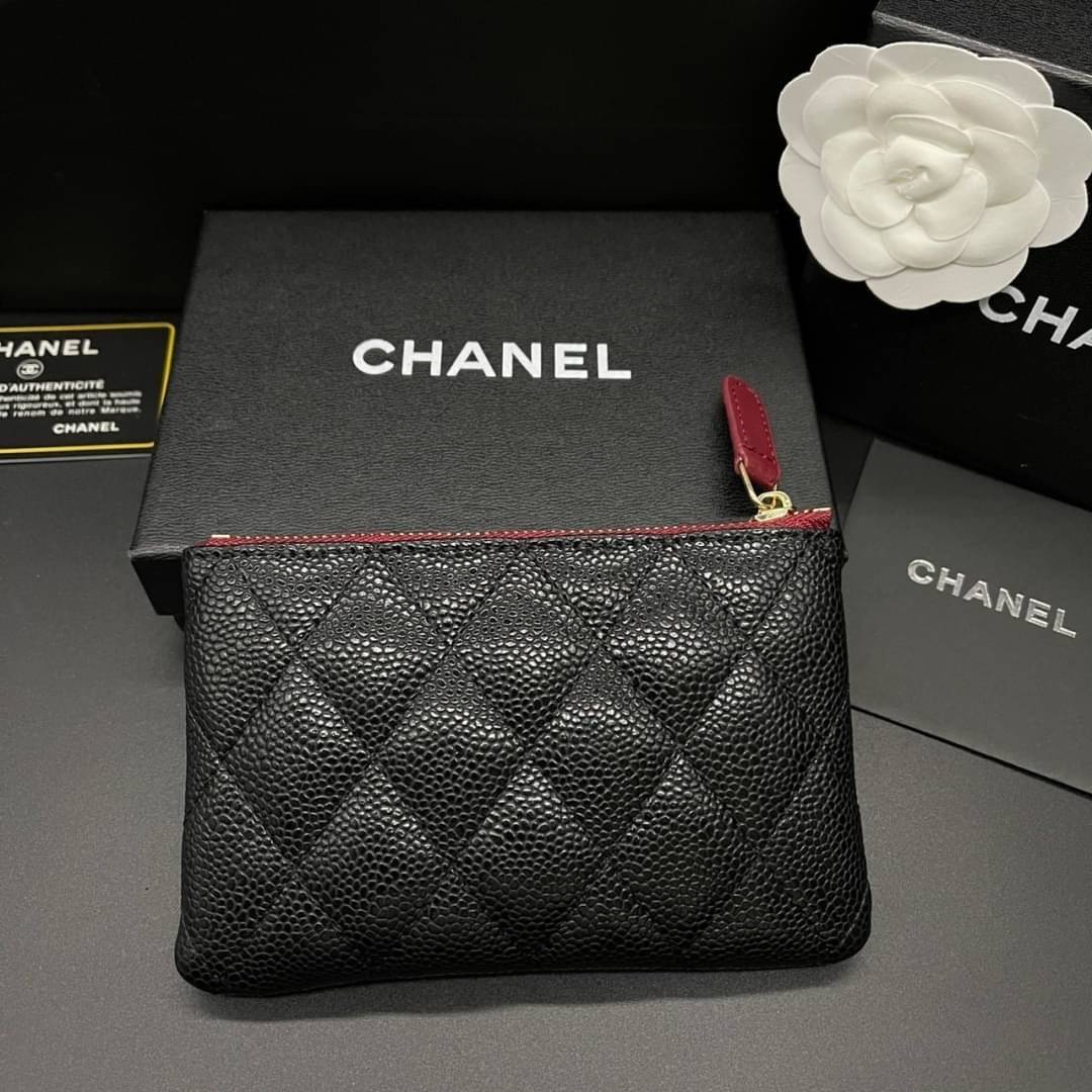 Chanel Classic Mini O-Case / Chanel Classic Mini Pouch กระเป๋าทรงพอชมินิ รุ่นฮิต คลาสสิกเป็นอมตะ ภายในตามรูป เกรดออริจินอล ภาพถ่ายจากงานขายจริง ใช้งานต่างประเทศได้