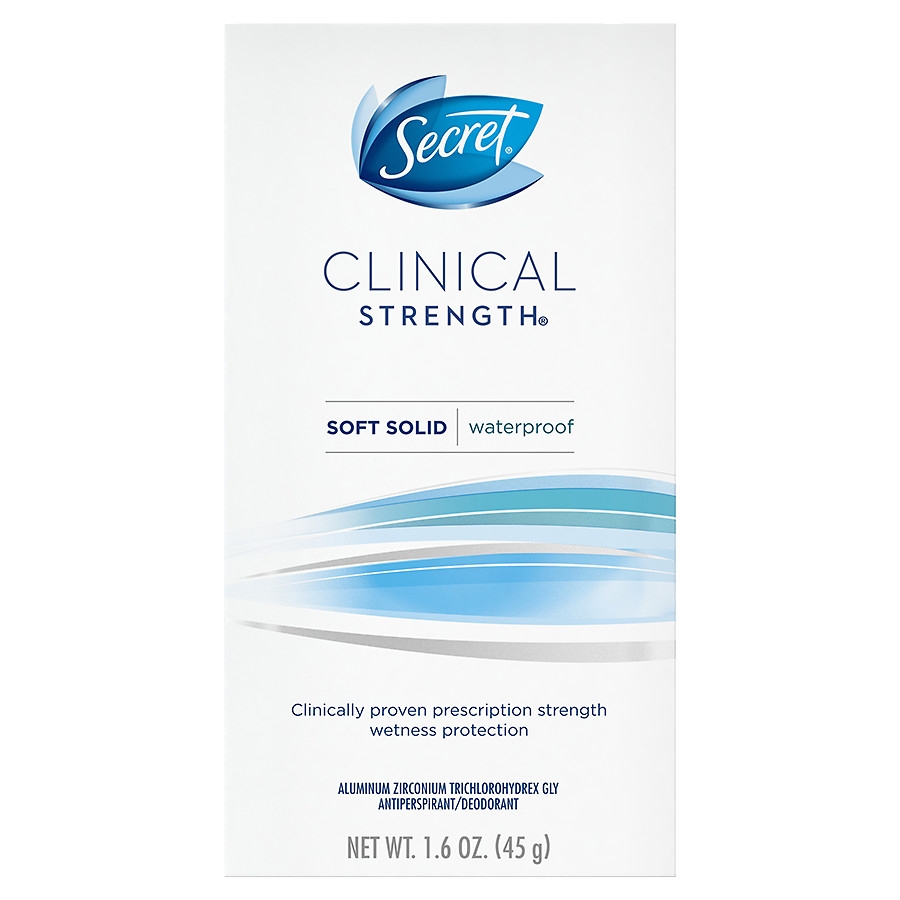 (Pre-order) Secret Clinical Strength Smooth Solid Womens Antiperspirant & Deodorant Waterproof 1.6 oz (45 g)