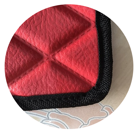 ยางปูพื้นรถยนต์ TOYOTA CAMRY ปี2006-2012 ลายไดมอนด์ สีแดงขอบดำ เต็มคัน เข้ารูป (พร้อมส่ง)