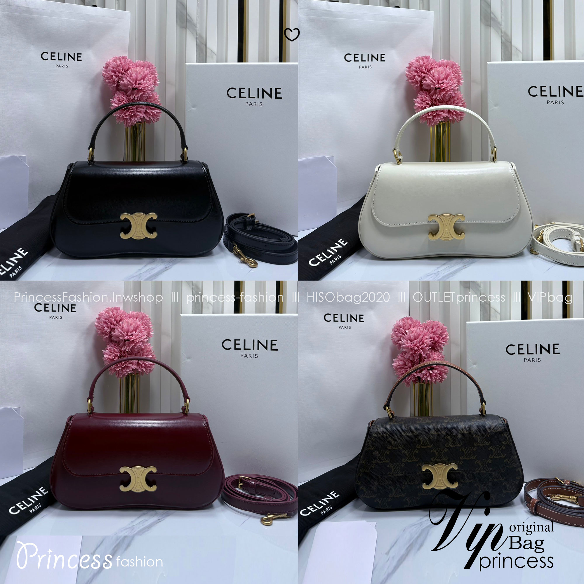 CELINE LOLA TEEN bag in Triomphe กระเป๋าทรงโฮโบรุ่นใหม่ สวยก่อนใคร ดีไซส์ใหม่มุมโค้งมน สวยละมุนเป็นคุณหนูน่าทะนุถนอม มีหูจับและสายสะพายยาว ปรับใช้งานได้หลายโอกาส ขนาดกำลังดี น่ารักมากๆ