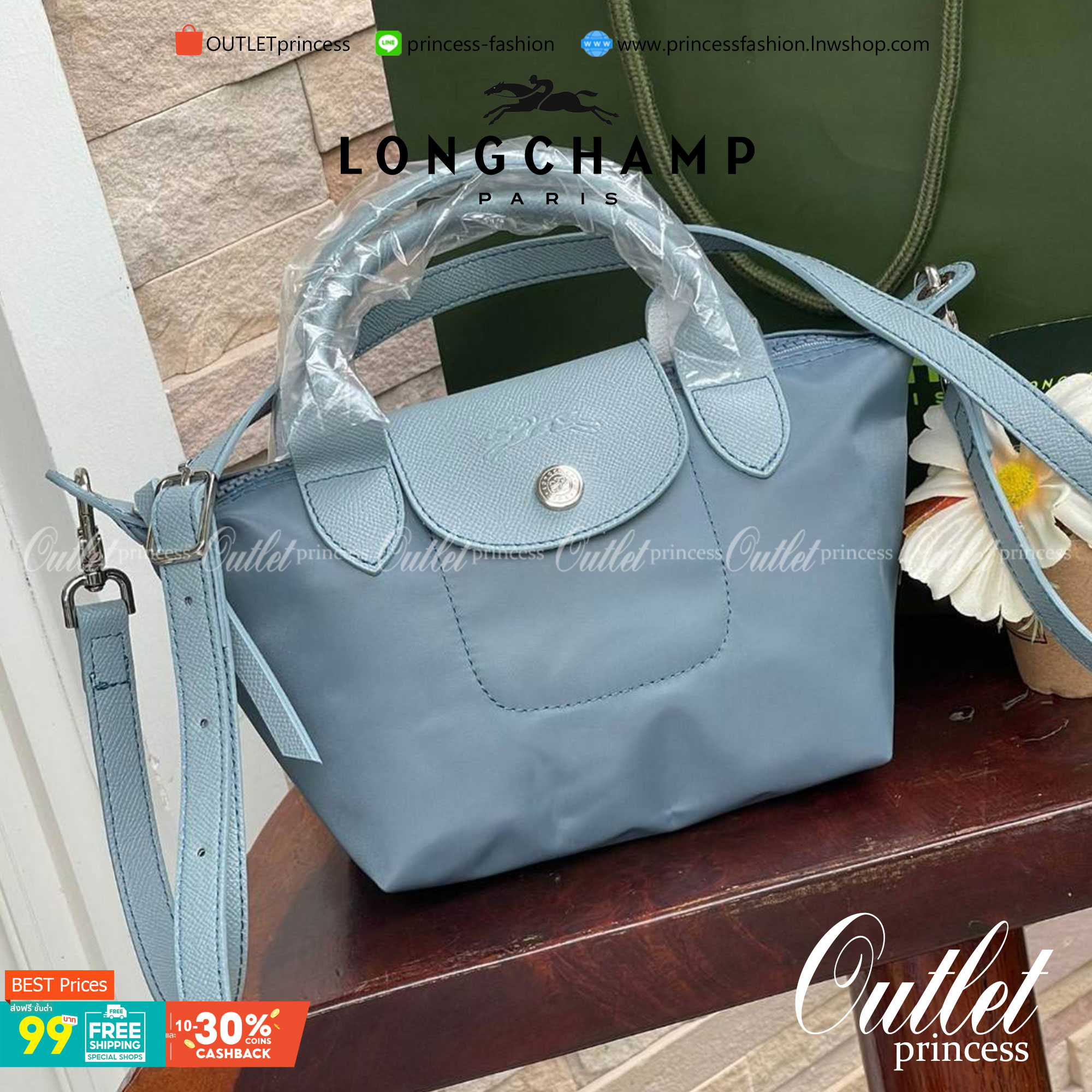 LONGCHAMP LE PLIAGE NÉO TOP HANDLE BAG XS คอลเลคชั่นสุดพิเศษจากลองฌอมป์ มีดีไซน์ที่เรียบหรูและคลาสสิก แฝงด้วยลูกเล่นแบบเฟมินีน แถมยังมีน้ำหนักเบาอย่างไม่น่าเชื่อ มาพร้อมกับหูจับกระเป๋าคู่และฝาปิดแบบกระดุม กระเป๋าถือใบนี้สามารถใช้ถือแบบทั่วไป มีสายสะพายถอด