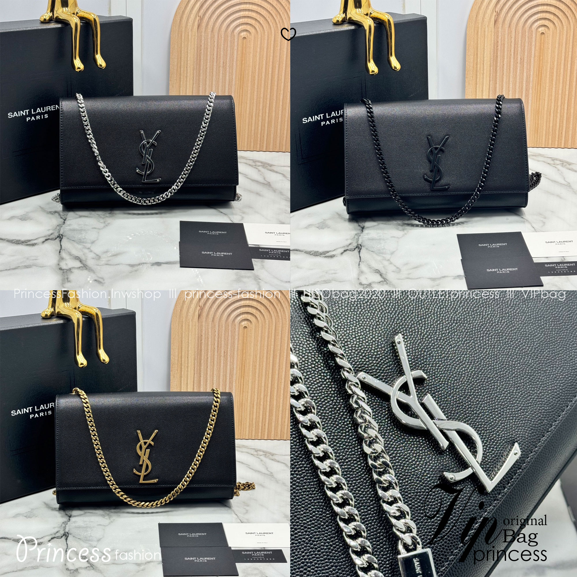 ORI หนังแท้ | YSL KATE MEDIUM BAG / YSL Woc Bag กระเป๋าสะพายทรง woc เรียบหรูดูแพงที่แท้จริง งานหนังเต็มใบโดดเด่นด้วยโลโก้แบรนด์สุดหรู รุ่นฮิตลอดกาลดูดีมีระดับ