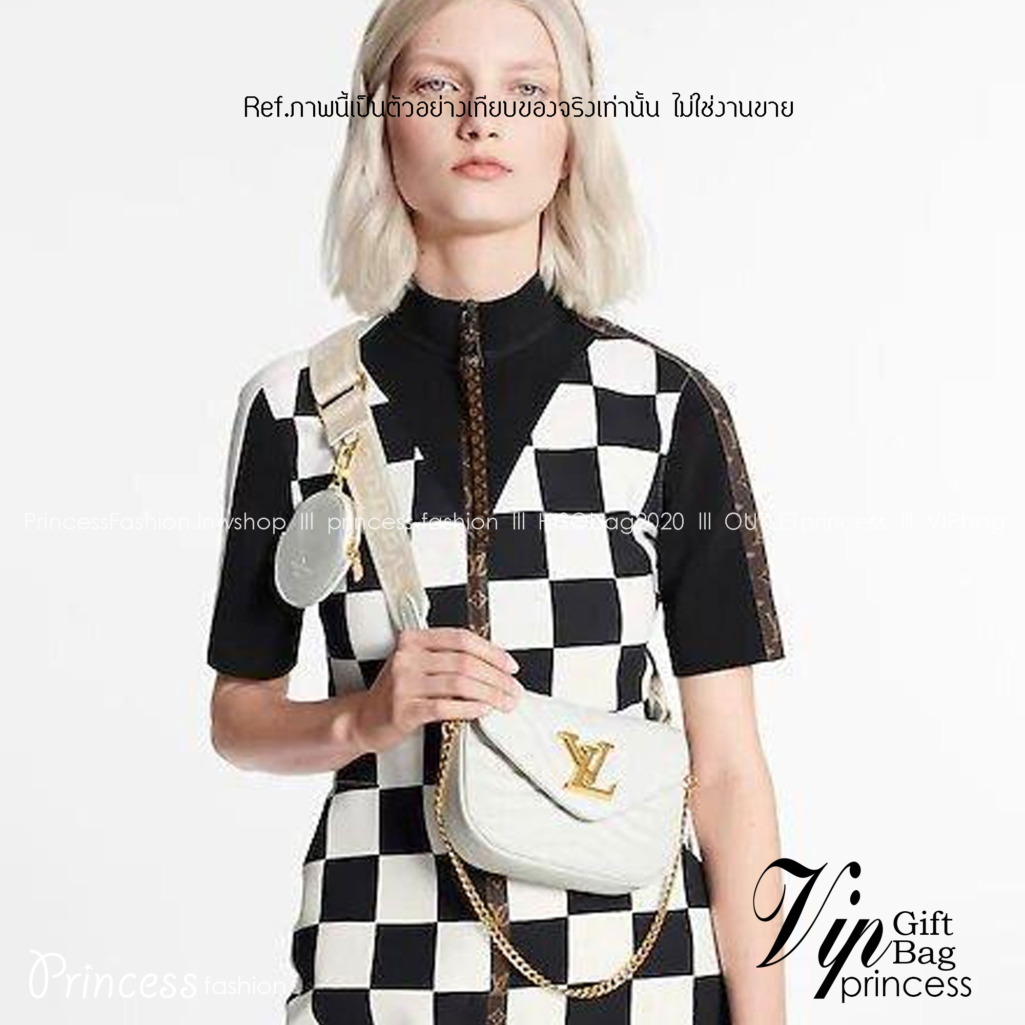 LV new wave pochette multi bag กระเป๋าสะพายมัลติฟังก์ชั่น มาพร้อม box set รับรองว่าดีงาม ลูกเล่นคลาสสิคผสานความวินเทจ