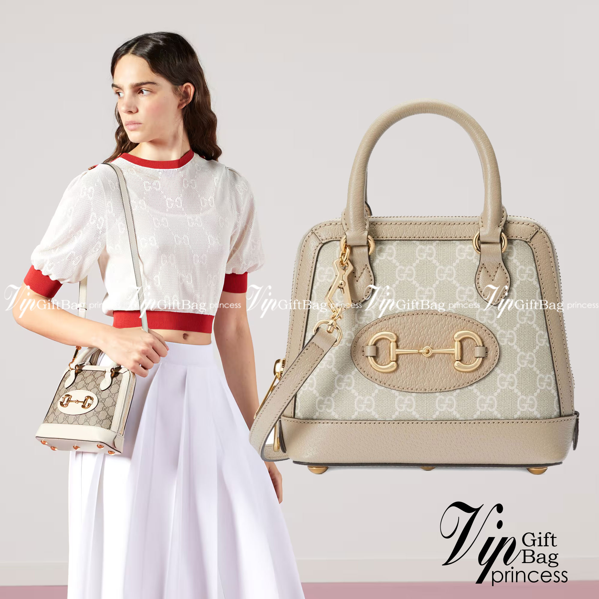 Gucci Horsebit 1955 mini top handle bag กระเป๋าสะพายกุชชี่ รุ่นใหม่ สีใหม่ งานซิปคู่อะไหล่สีทอง มาพร้อมสายสะพายยาวถอดออกถือได้ งานสวยเป๊ะ ปั๊มทุกจุด ราคาสุดคุ้ม ภาพถ่ายจากงานขายจริง ใช้งานต่างประเทศได้