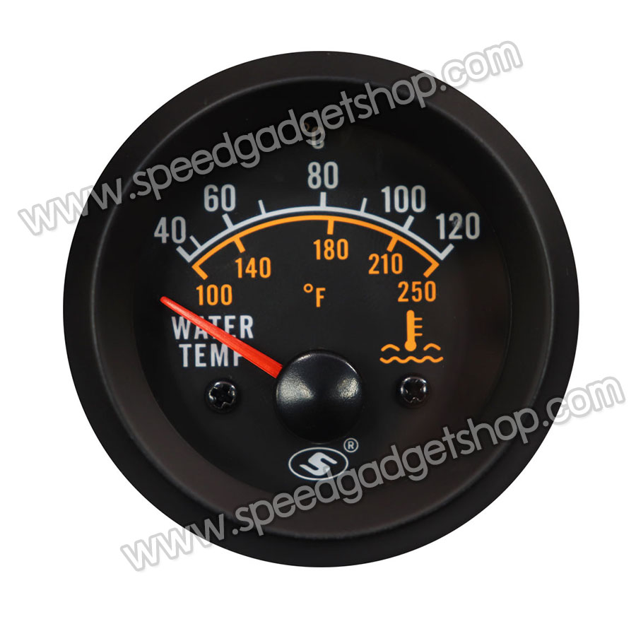 วัดหม้อน้ำ เกจ์วัดหม้อน้ำ วัดอุณหภูมิหม้อน้ำ วัดความร้อน วัดความร้อนหม้อน้ำ วัดความร้อนเครื่อง water temp ใช้ได้ทั้ง 12V และ 24V ขนาด 2 นิ้ว