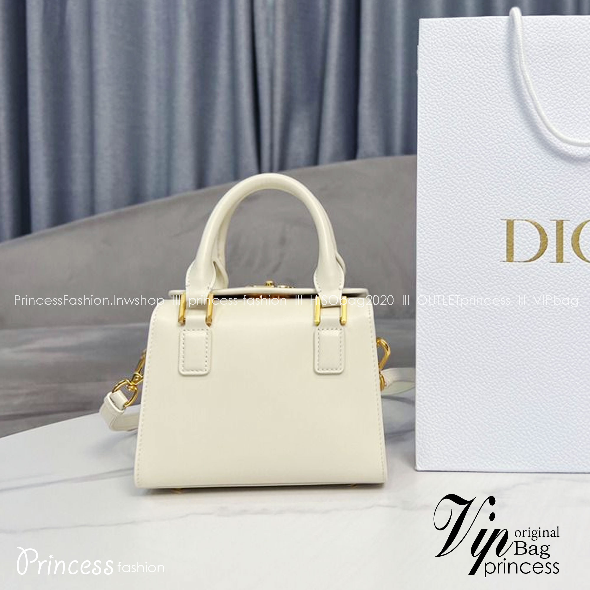 DIOR SMALL BOSTON BAG White Box Calfskin / DIOR Box Bag พร้อมส่ง กระเป๋าสะพายทรงกล่อง New for Winter 2023 คอลผู้ดี สวยหรู ตอบโจทย์และแมทช์ได้กับทุกลุคทุกสไตล์