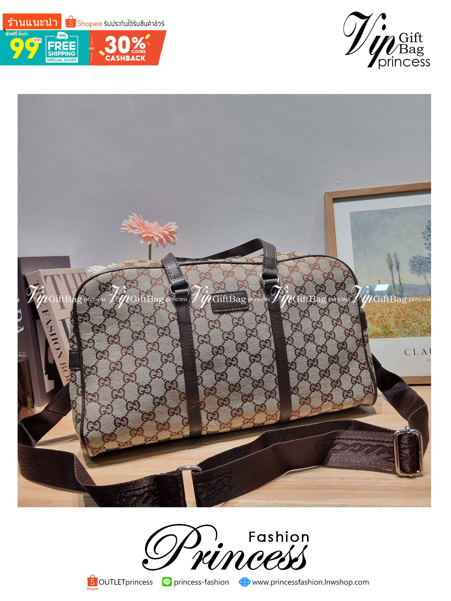 GUCCI Monogram Boston Duffle Bag / Gucci boston travel bag ใหม่ไปเลยกับกระเป๋าเดินทาง เตรียมความพร้อมสำหรับทริปเที่ยวช่วงสิ้นปี!! ดีไซน์เรียบง่าย แฝงความคลาสสิค ที่ใช้ได้ทั้งชายและหญิง วัสดุผ้าแคนวาสทนทาน