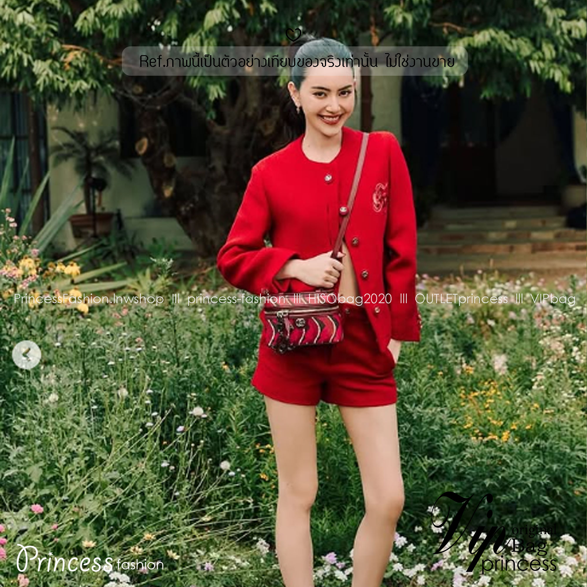 GUCCI Lunar New Year Printed super mini bag กระเป๋าสะพายทรงใหม่ สีแดงขับผิวรับทรัพย์ ลวดลายรูปงูในตำนานเสริมความงดงามสวยหรูโดดเด่นอย่างลงตัว