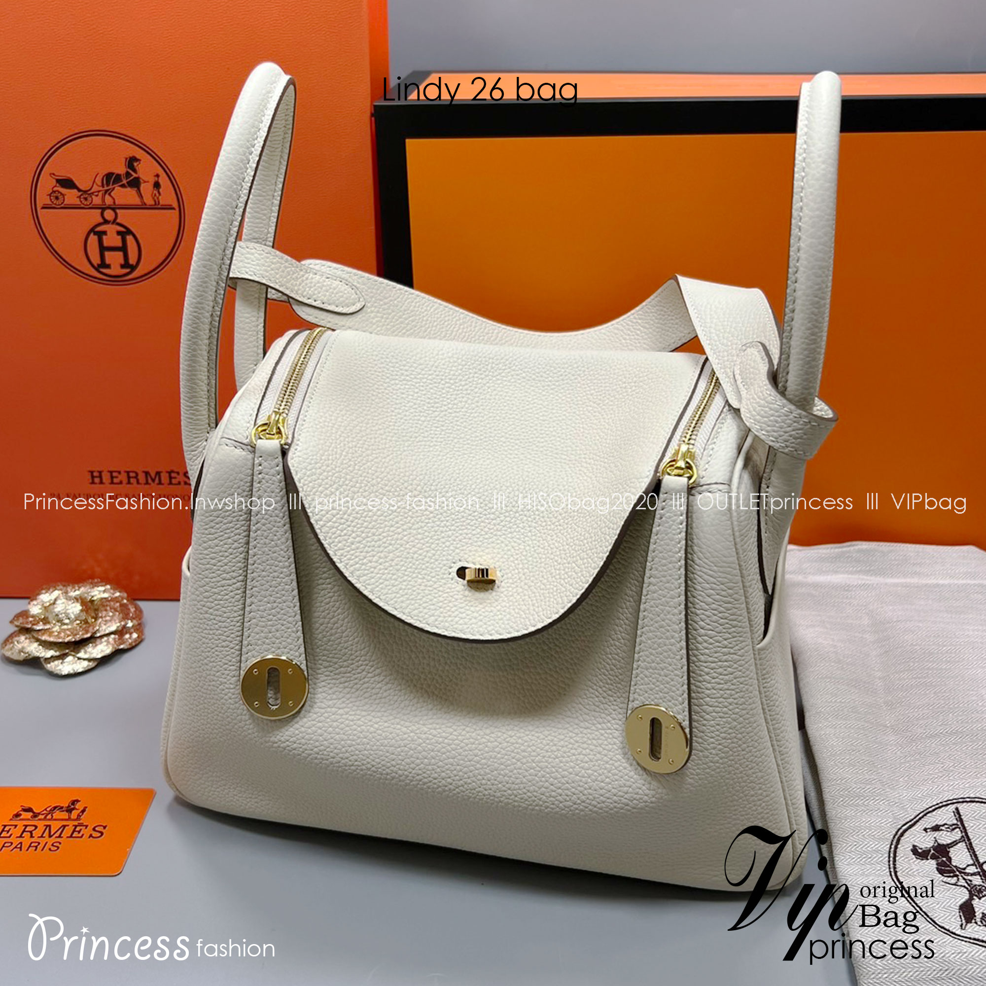 พร้อมส่ง 15 สี HERMES Lindy 26 bag กระเป๋าทรงโท้ทหนังสวยอย่างดี เอกลักษณ์ของความเรียบหรูไฮคลาสอย่างสมบูรณ์แบบ เกรดออริ สลับแท้ งานสวยตามรูป ใช้งานต่างประเทศได้