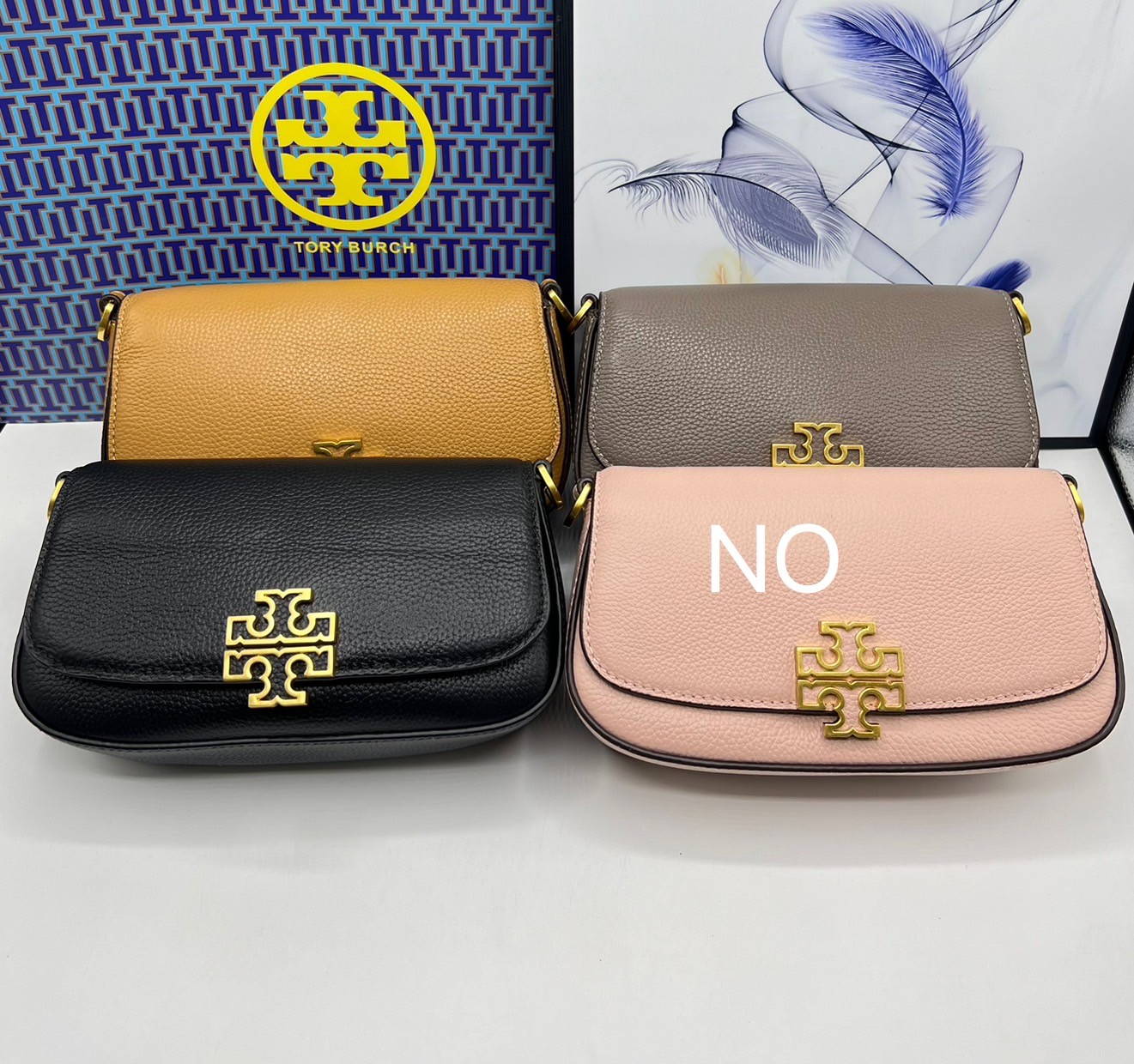 Tory Burch Britten Convertible Crossbody Bag กระเป๋าสะพายดีไซน์เรียบหรู เกรดออริ สลับแท้ 1:1 ใช้งานต่างประเทศได้
