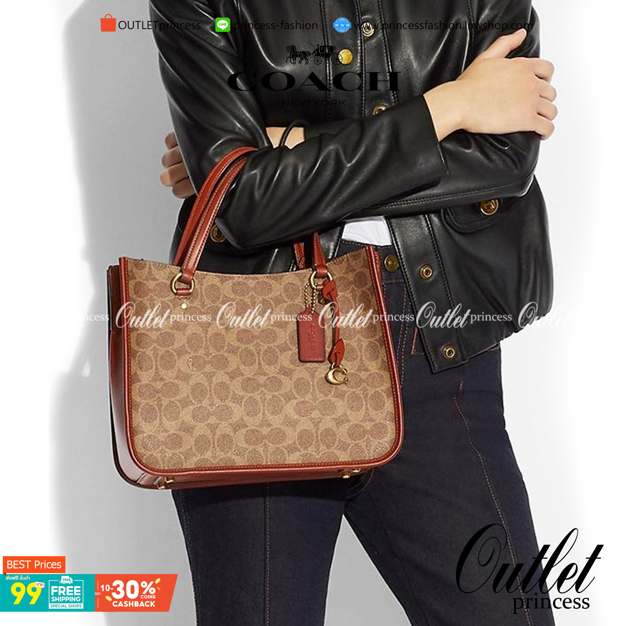 COACH C3889 TYLER CARRYALL 28 IN SIGNATURE CANVAS ((C3460//C3889)) รุ่นยอดฮิตที่สาวๆหลายคนเรียกร้อง กับกระเป๋าถือ/สะพายทรงสวย ที่มาพร้อมสายสะพายไหล่ในตัว และสายครอสบอดี้สำหรับสะพายข้าง ตัวกระเป๋าถูกแบ่งเป็นสัดส่วนสวยงาม มีช่องซิปกลางที่ใหญ่พอสมควร และยังม