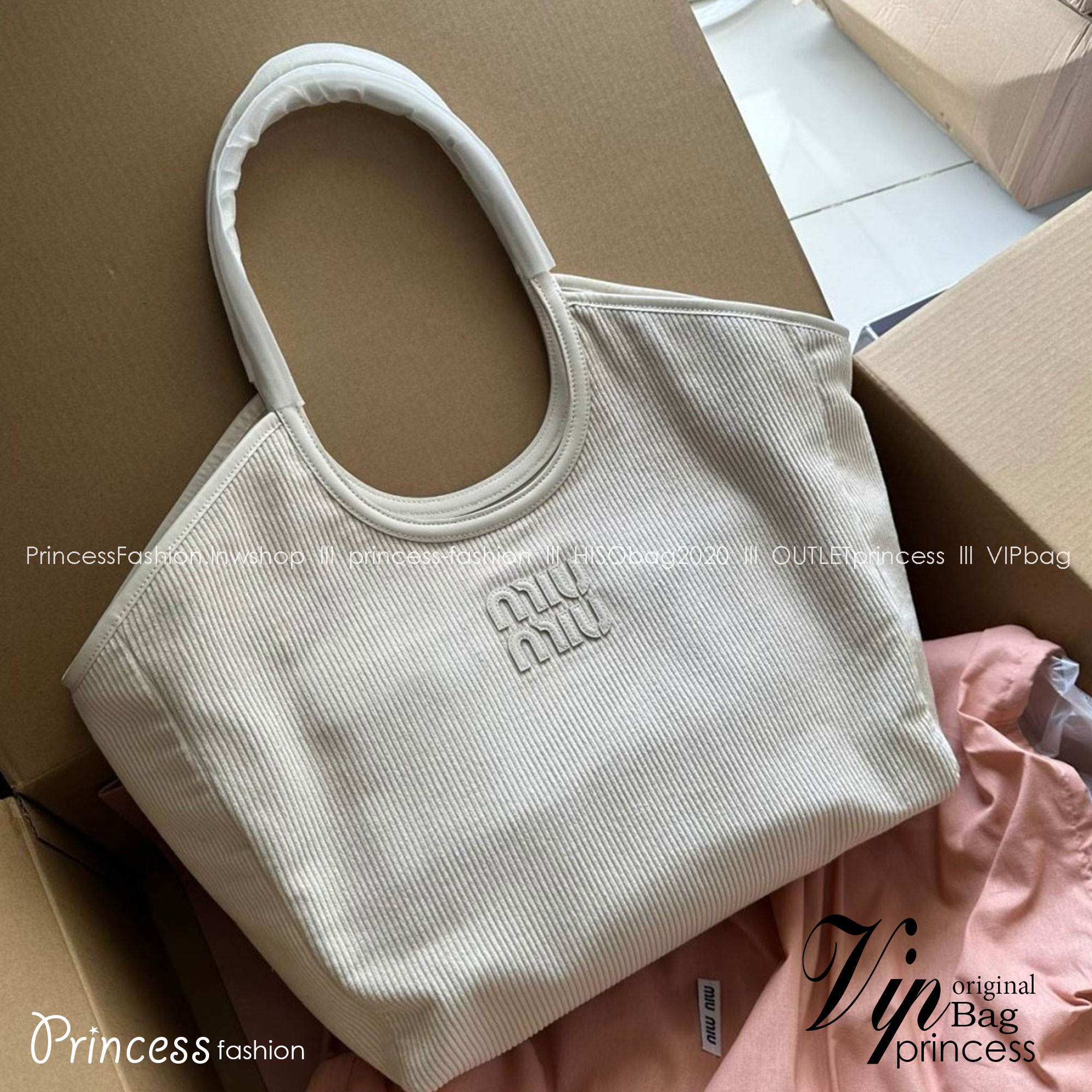 MIU MIU IVY corduroy bag / MIU MIU Tote Bag กระเป๋าถือสะพาย เกรดออริ ท็อป vip 1:1 เกรดงานปราณีตละเอียด ผ้าลูกฟูกอย่างดี เกรดดีสุด ใช้งานต่างประเทศได้