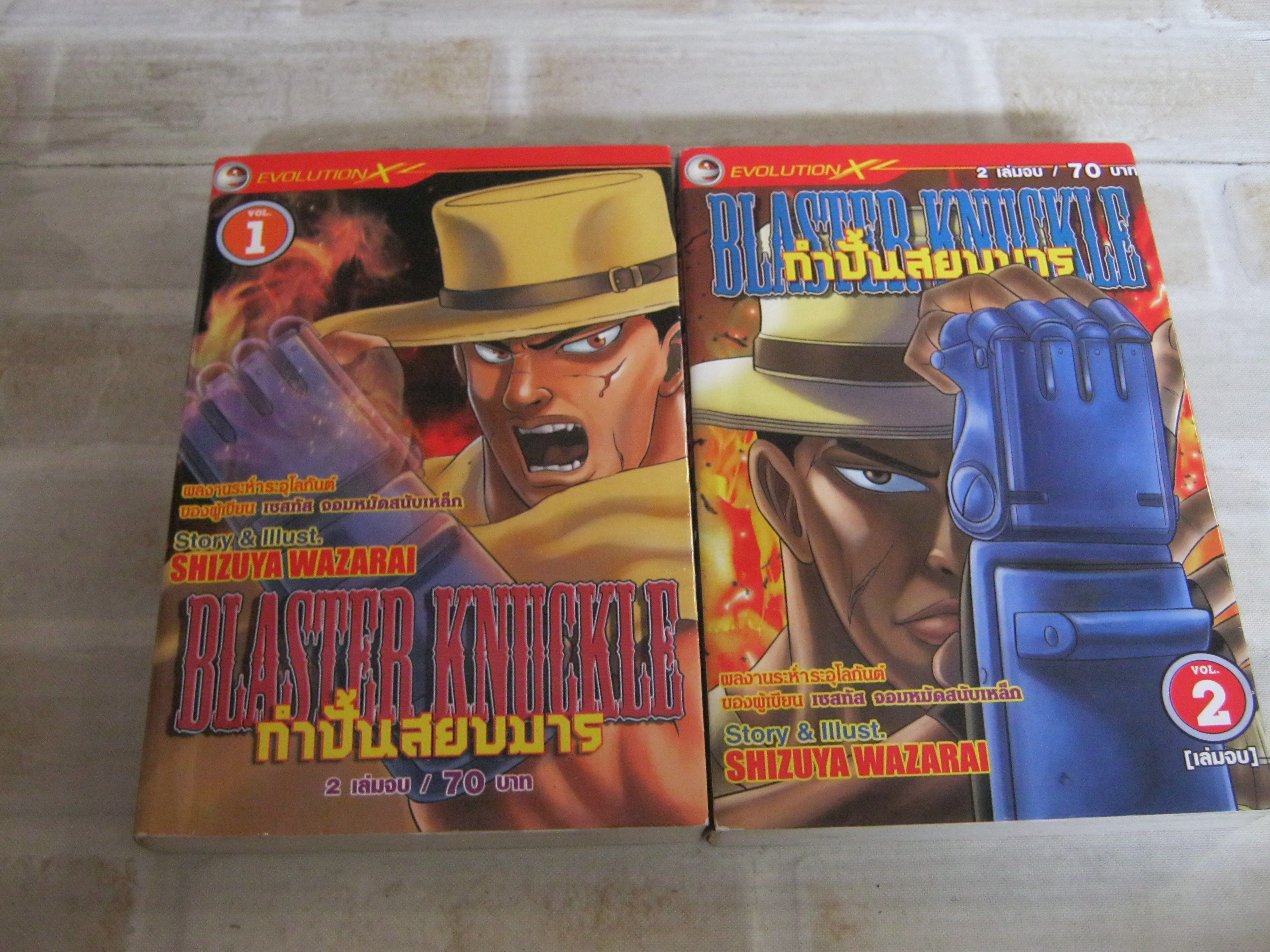 BLASTER KNUCKLE กําปั้นสยบมาร ครบชุด 2 เล่มจบ Shizuya Wazarai เขียน ***สินค้าหมด***