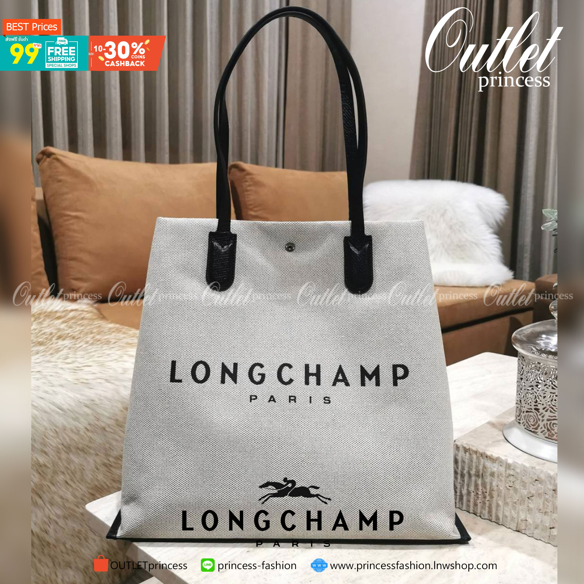 ของแท้ 💯% 】LONGCHAMP ESSENTIAL TOILE SHOULDER BAG L ECRU วัสดุ Cotton Canvas & Grained cowhide คอลเลคชั่นใหม่ฮิตสุดๆในเหล่าดาราเซเลป ด้วยดีไซน์สวยขนาดกำลังดีเนื้อหนาอยู่ทรง น้ำหนักเบา