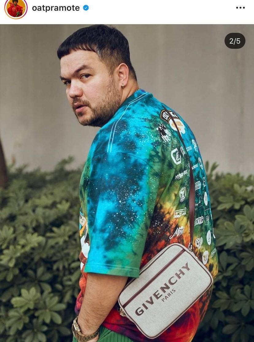 พรีเมี่ยมกิ๊ฟแท้ 100% 】พร้อมส่งที่ไทย ที่นี่ที่เดียว VIP gift Givenchy Bond solo bag หนังแท้ (black,red)