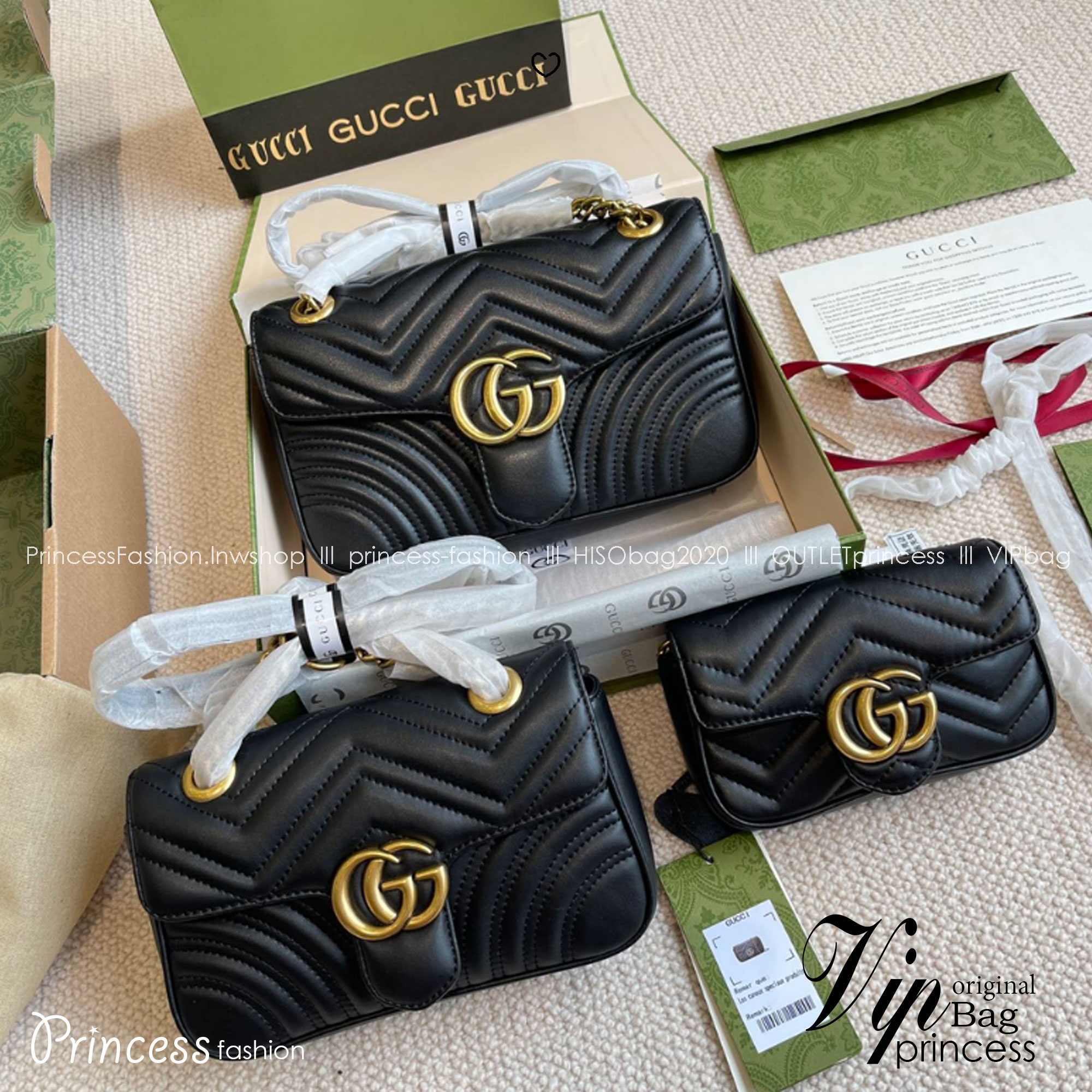 GUCCI GG Marmont shoulder bag กระเป๋าสะพายข้างรุ่นคลาสสิค สะพายขับผิว ดูแพง อัพลุคได้สบายๆ เปิด-ปิดด้วยตัวกดล็อคแน่นหนา ด้านหลังดีไซน์รูปหัวใจ