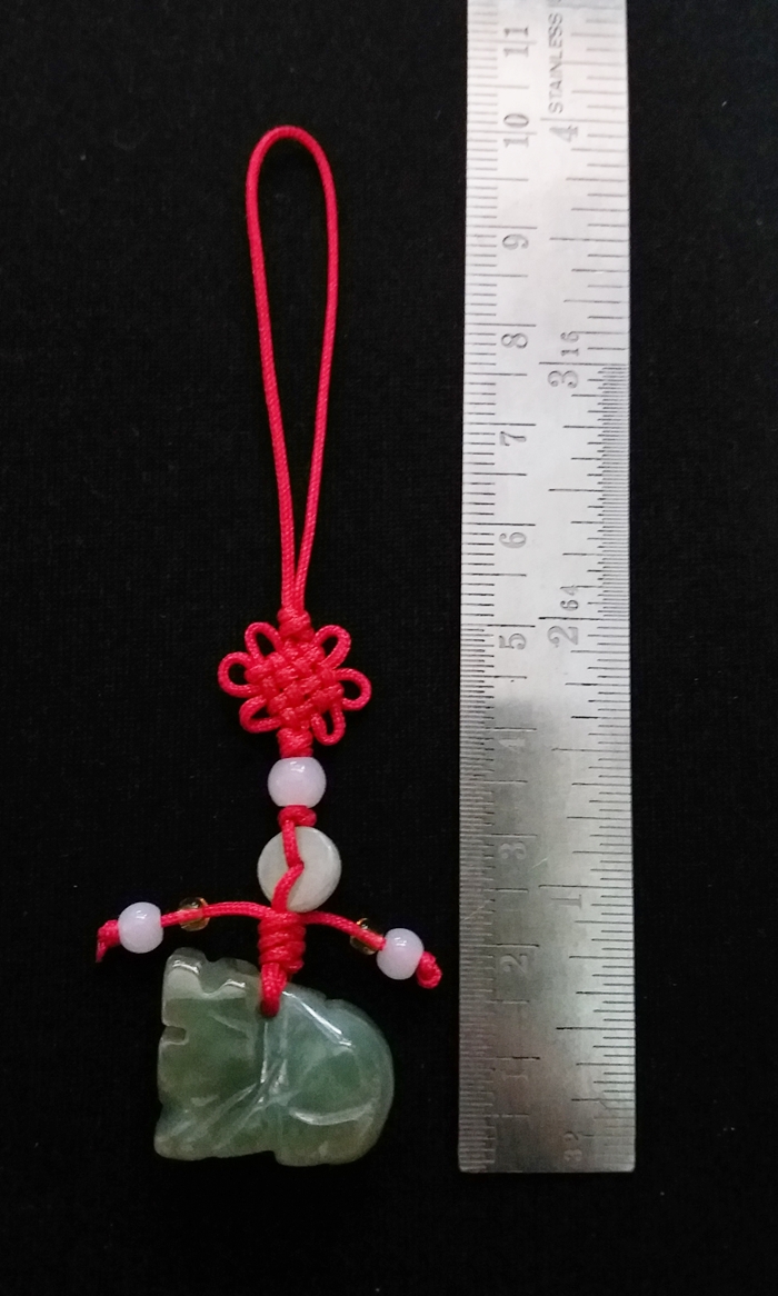 จี้ปี่เซี้ยะหินหยกแบบเล็ก แก้ชงปีมะเมีย ปี2563 พร้อมใบคาถา แบบ2ค่ะ