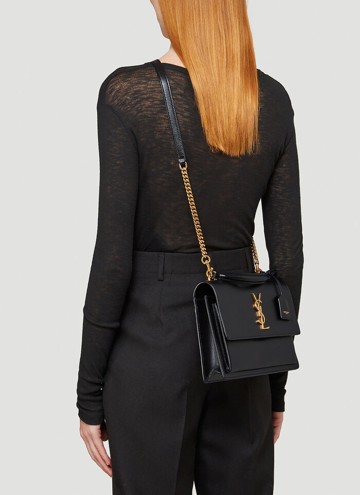 YSL SAINT LAURENT SUNSET MEDIUM IN SMOOTH LEATHER