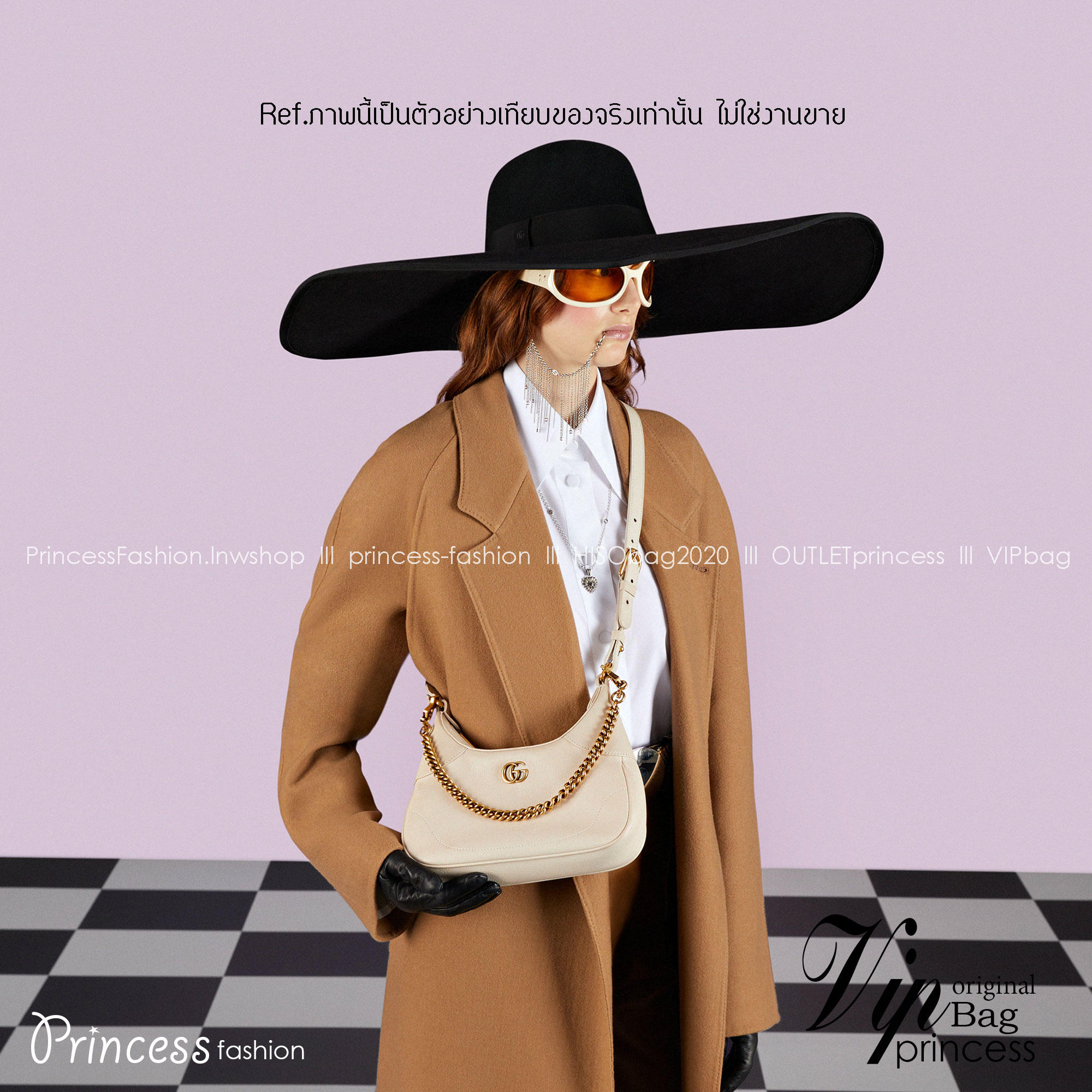 GUCCI Aphrodite small shoulder bag / GC crossbody pouch bag เกรดออริ กระเป๋าสะพายทรงคลาสสิค ดีไซน์ย้อนยุคผสานความโมเดิร์นด้วยรูปทรงพอช ที่ใช้งานได้ทุกสไตล์