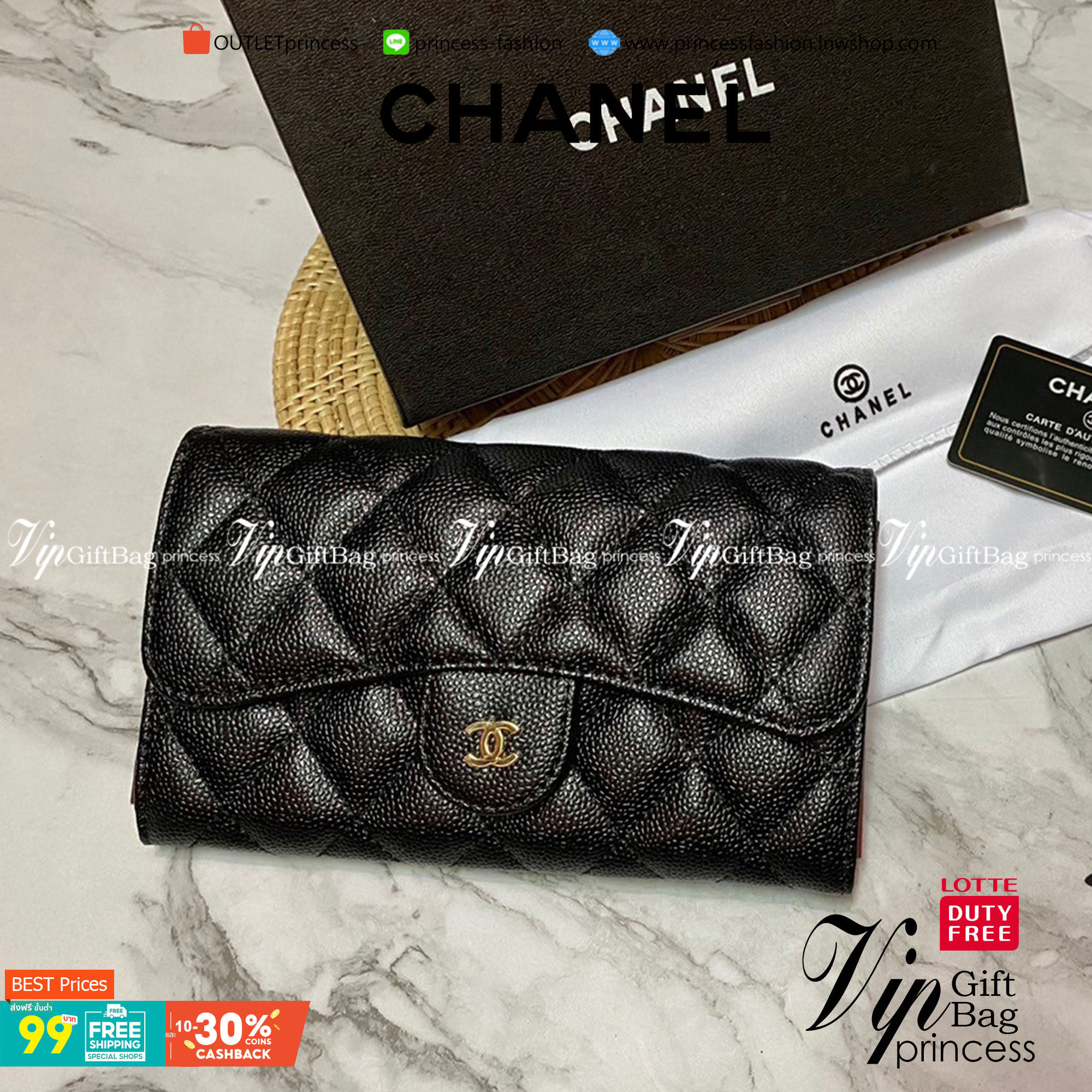 VIP 】CHANEL LONG CAVIAR WALLET WITH CHAIN ยกให้เป็นเดอะเบสท์เลย กระเป๋าสตางค์สะพายข้าง ไม่เหมือนใคร!! มากับโซ่หนังอะไหล่ทองสวยหรู ใบเดียวเอาอยู่ พกง่ายๆ วัสดุหนังคาเวียร์สวยหรูเปิดปิดด้วยซิปสะดวกใช้ ด้านหน้าประดับโลโก้แบรนด์อะไหล่ทอง ภายในมีช่องแบ่งหลายช่