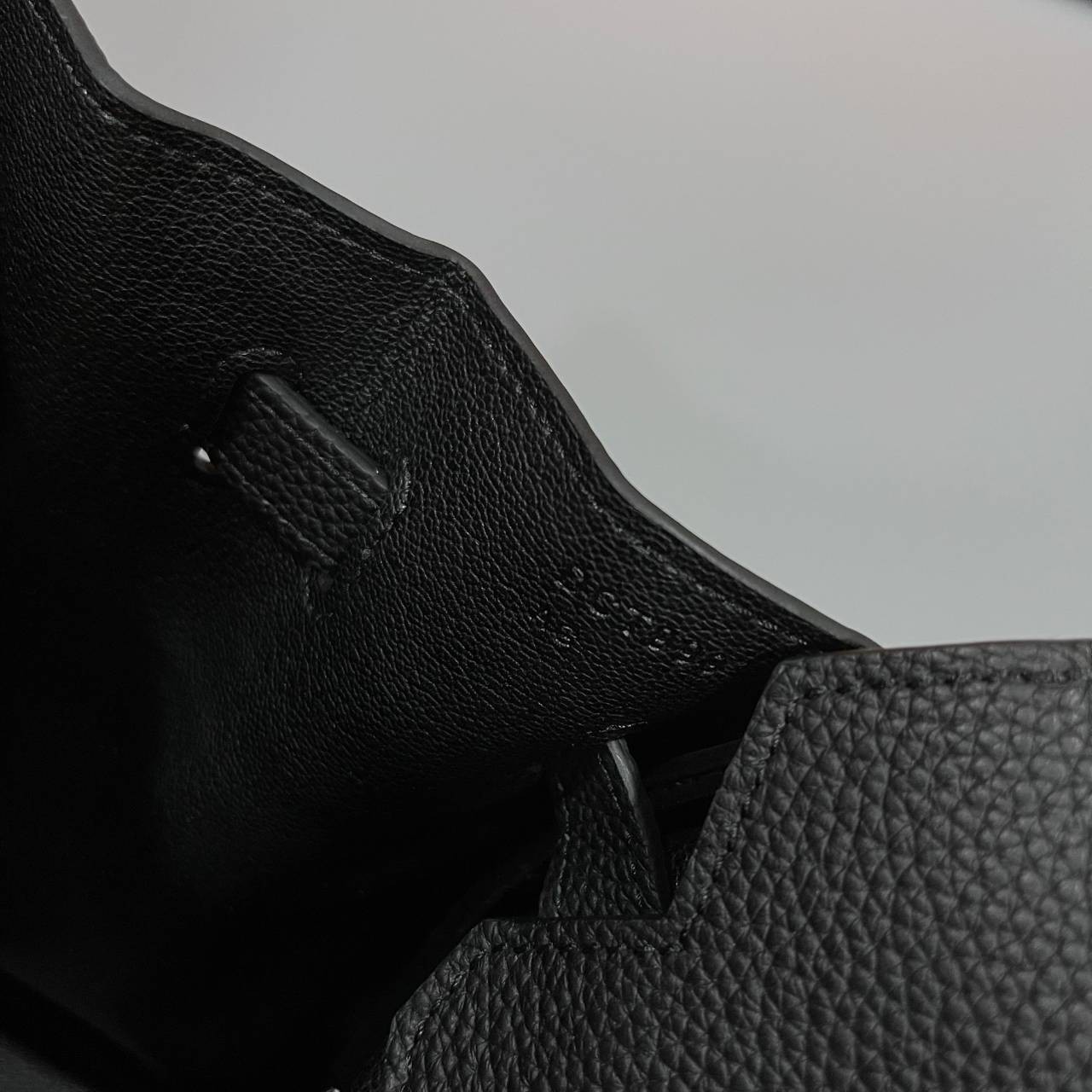 หนังแท้ Hermes BIRKIN 25CM epsom in MAUVSSYLESTE COLOR FULL HANDMADE GOLD HARDWARE เกรดออริจินอล ภาพสินค้าถ่ายจากงานขายจริง