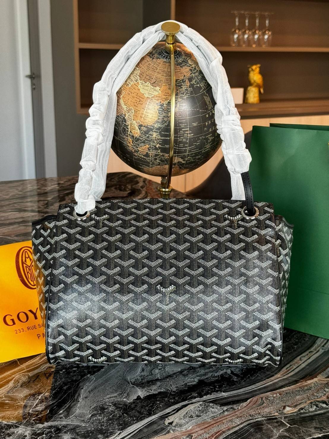 พร้อมส่ง 8 สี GOYARD Rouette Souple Bag 30cm กระเป๋าสะพายแบรนด์หรูสัญชาติฝรั่งเศส 🧡 เกรดออริจินอล 1:1 สลับแท้ ใช้งานต่างประเทศได้