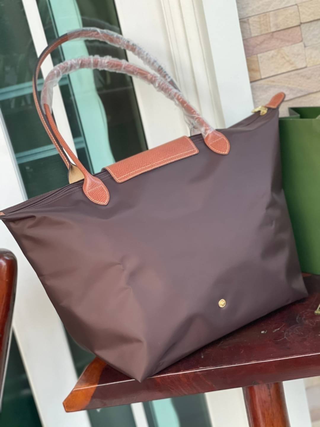 LONGCHAMP LE PLIAGE ORIGINAL SHOULDER BAG L (หูยาว ฝาน้ำตาล) กระเป๋าสะพายไหล่ รุ่น Original มีเอกลักษณ์อันโดดเด่นของรุ่นไอคอนนิค