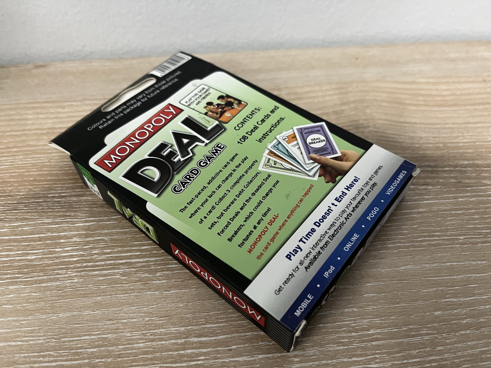 การ์ดเกมโมโนโพลี่ดีล Monopoly Deal แบบภาษาอังกฤษ