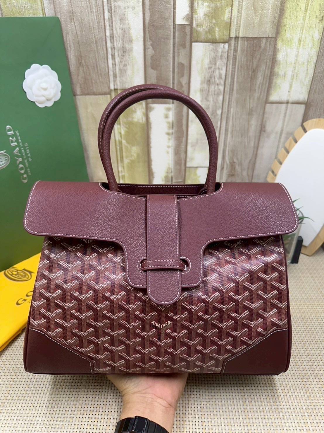 5 สี ORI หนังแท้ | Goyard Saigon Tote Bag กระเป๋าสะพายทรงโท้ท พร้อมหูจับใช้งานง่าย ภายในโล่งกว้าง หรูหราลงตัว