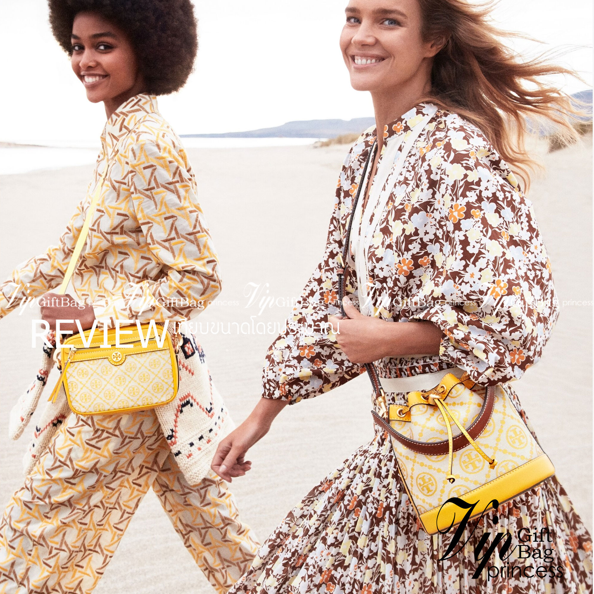 Tory Burch T Monogram Colorblock Bucket Bag กระเป๋าสะพาย ทรงบัคเกต รุ่นฮอต สไตล์ไหนเข้าได้ทุกลุค วัสดุ jacquard ตัดขอบหนังแท้ ภายในเป็นช่องโล่งกว้าง ใส่ของได้เยอะหยิบจับสะดวก มาพร้อมสายสะพายข้างหนังแท้ ถอดและปรับระดับได้สะพายชิวได้ทุกโอกาส