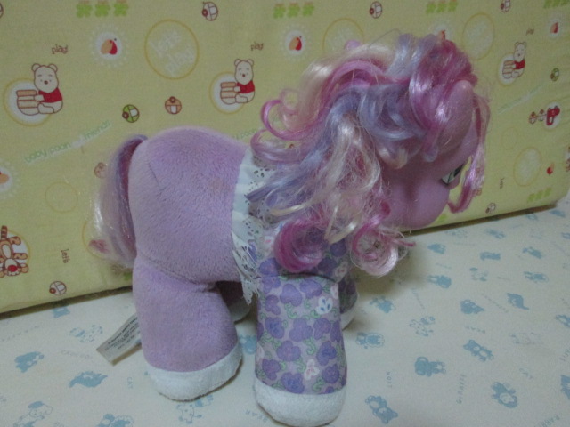 MY LITTLE PONY "BABY ALIVE" GIGGLING SLURPING STUFFED PLUSH BABY PONY.